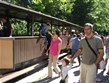 Termální lázně - Maďarsko - Lillafured - nádraží a vagóny úzkokolejky