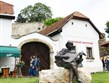 Termální lázně - Madarsko - Eger - socha Sebestyána Tinodiho, renesančního básníka a pěvce, který psal i o obléhání Egeru 1552