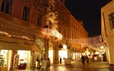 lázně Baden - Rakousko - večerní adventní Baden